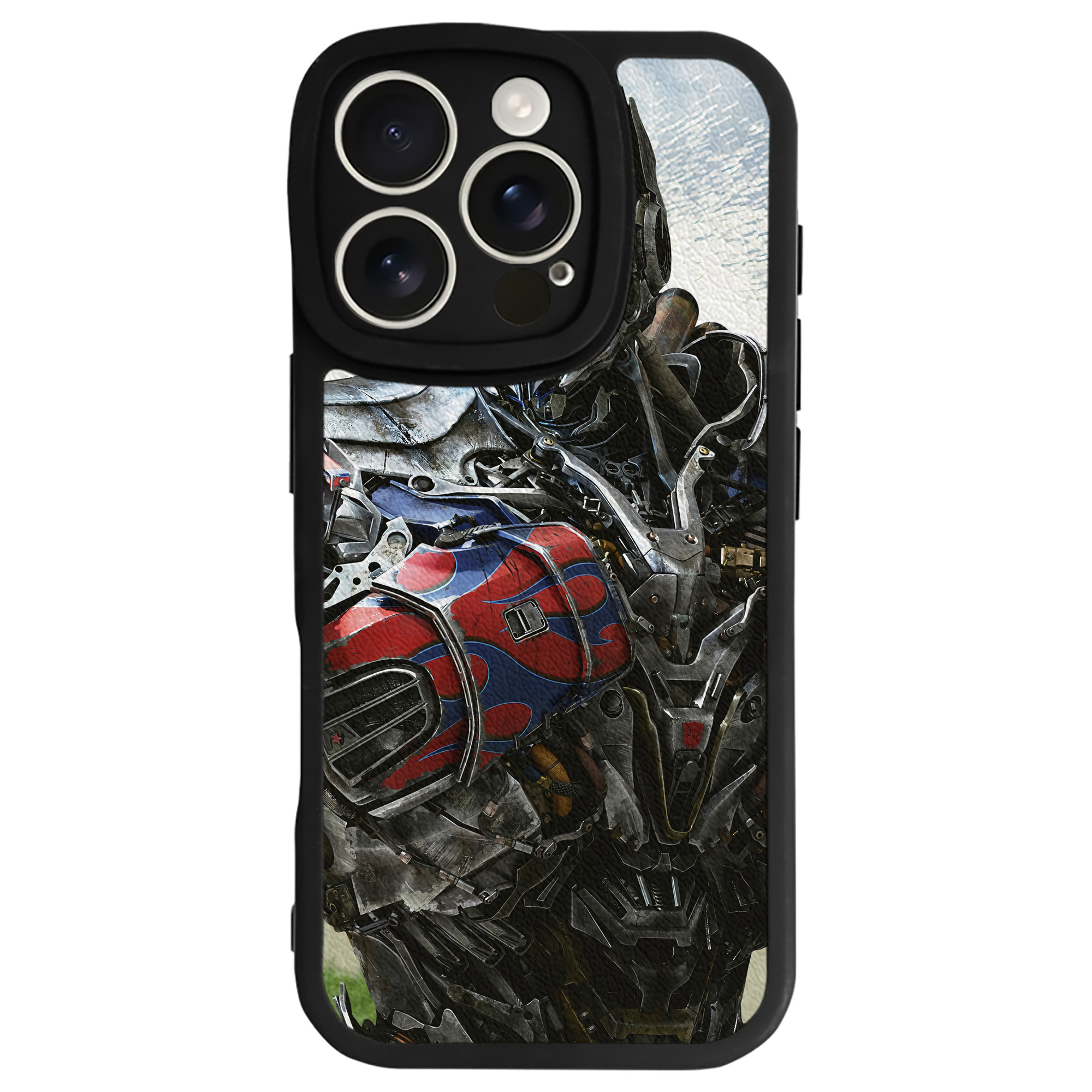 （画像用） Transformers トランスフォーマー 【iPhone 16シリーズ対応】シリコンスマホケース（レザー調） 材質：シリコン
